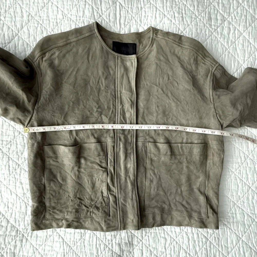 NWOT Zara ZW Collection 100% Suede Leather Jacket - Picture 11 of 12